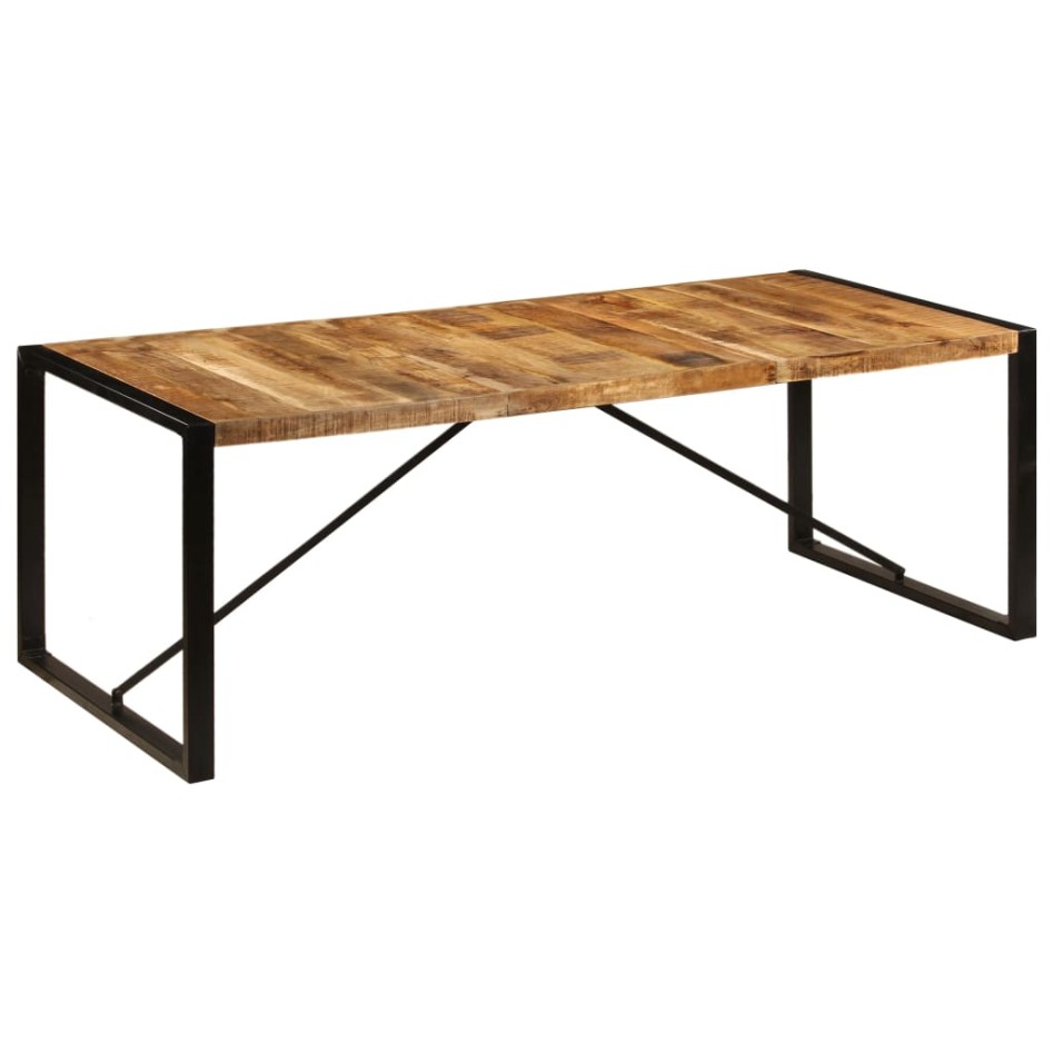 Mesa de comedor de madera maciza de mango 220x100x75