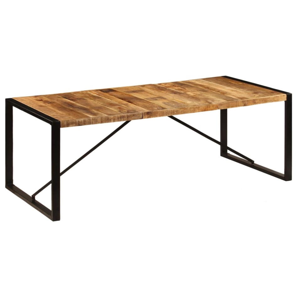 Mesa de comedor de madera maciza de mango 220x100x75