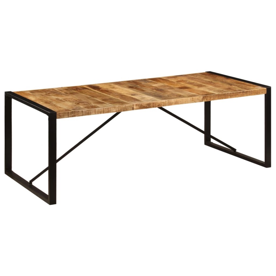 Mesa de comedor de madera maciza de mango 220x100x75