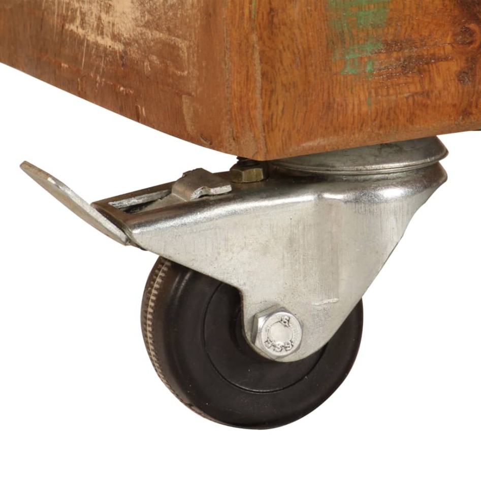 Mueble para TV madera maciza reciclada 120x30x36