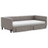 Sofá cama nido con cajones tela gris taupe 100x200