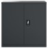 Armario archivador de acero gris antracita 90x40x90