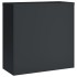 Armario archivador de acero gris antracita 90x40x90