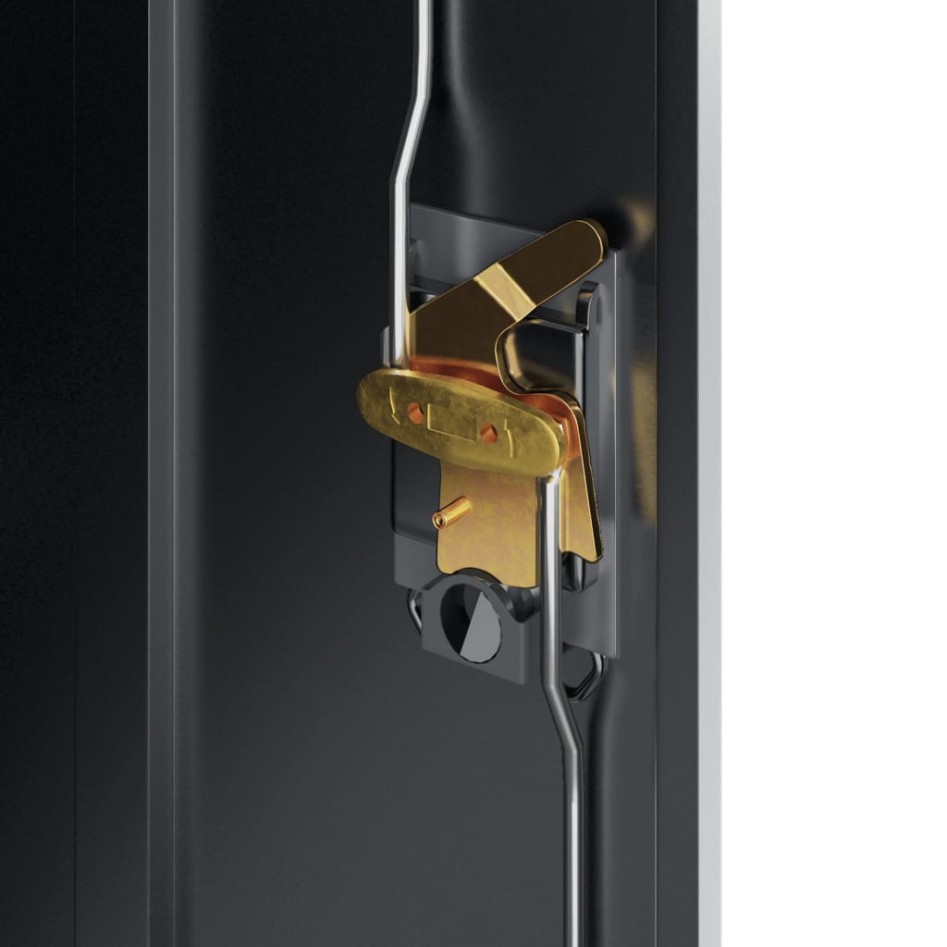 Armario archivador de acero gris antracita 90x40x90