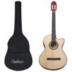 Set de guitarra occidental 12 piezas con ecualizador 6 cuerdas