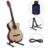 Set de guitarra occidental 12 piezas con ecualizador 6