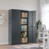 Armario archivador de acero gris antracita 105x40x180
