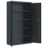 Armario archivador de acero gris antracita 105x40x180