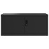 Armario archivador de acero negro 90x40x130
