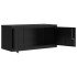 Armario archivador de acero negro 90x40x130
