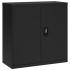 Armario archivador de acero negro 90x40x130