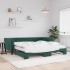 Sofá cama nido con colchón terciopelo verde oscuro 100x200