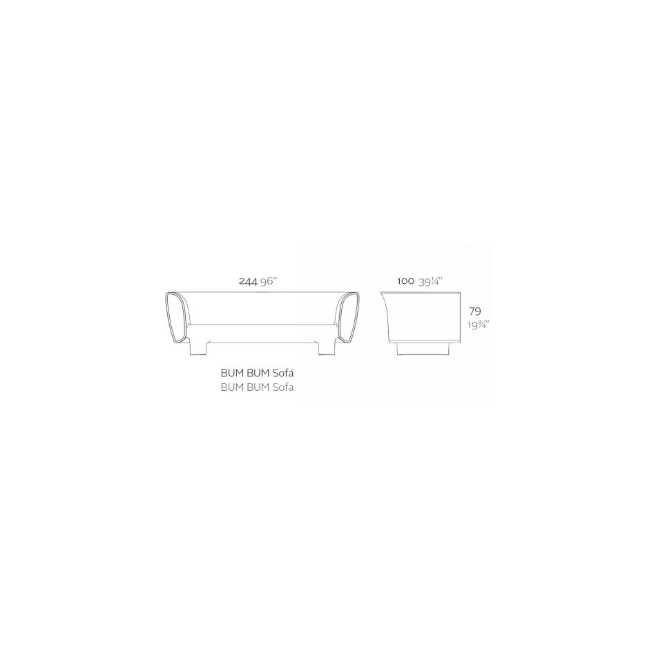 Sofá bum bum by Vondom