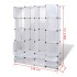 Armario modular con 18 compartimentos blanco 37x146x180,5