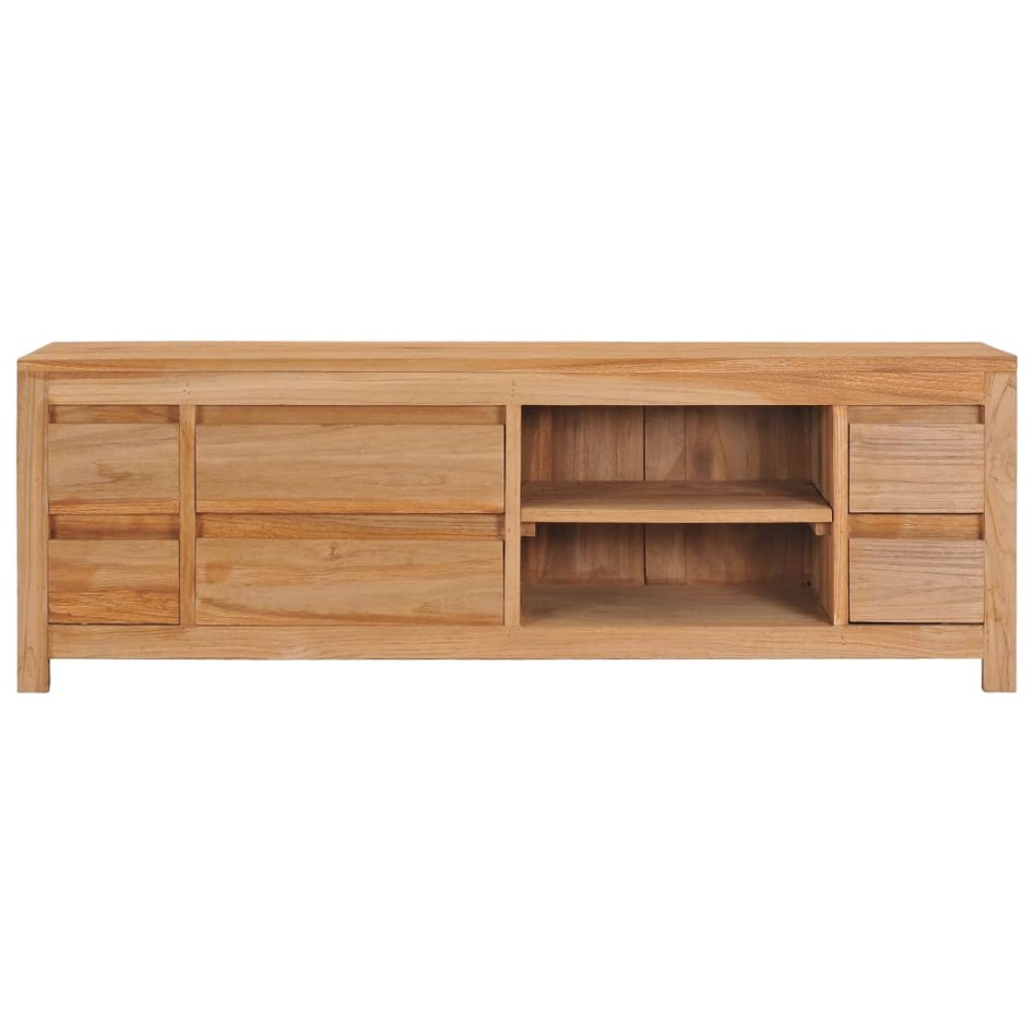 Mueble de TV de madera maciza de acacia 120x30x40