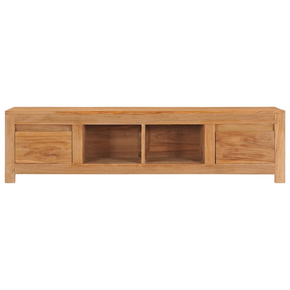 Mueble de TV de madera de teca maciza 115x30x35
