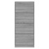 Mueble zapatero madera contrachapada gris Sonoma 63x24x147