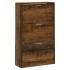 Mueble zapatero madera contrachapada roble ahumado 63x24x103