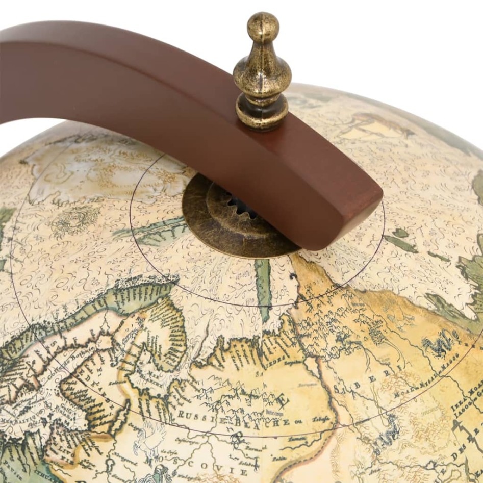 Botellero globo terráqueo madera maciza eucalipto