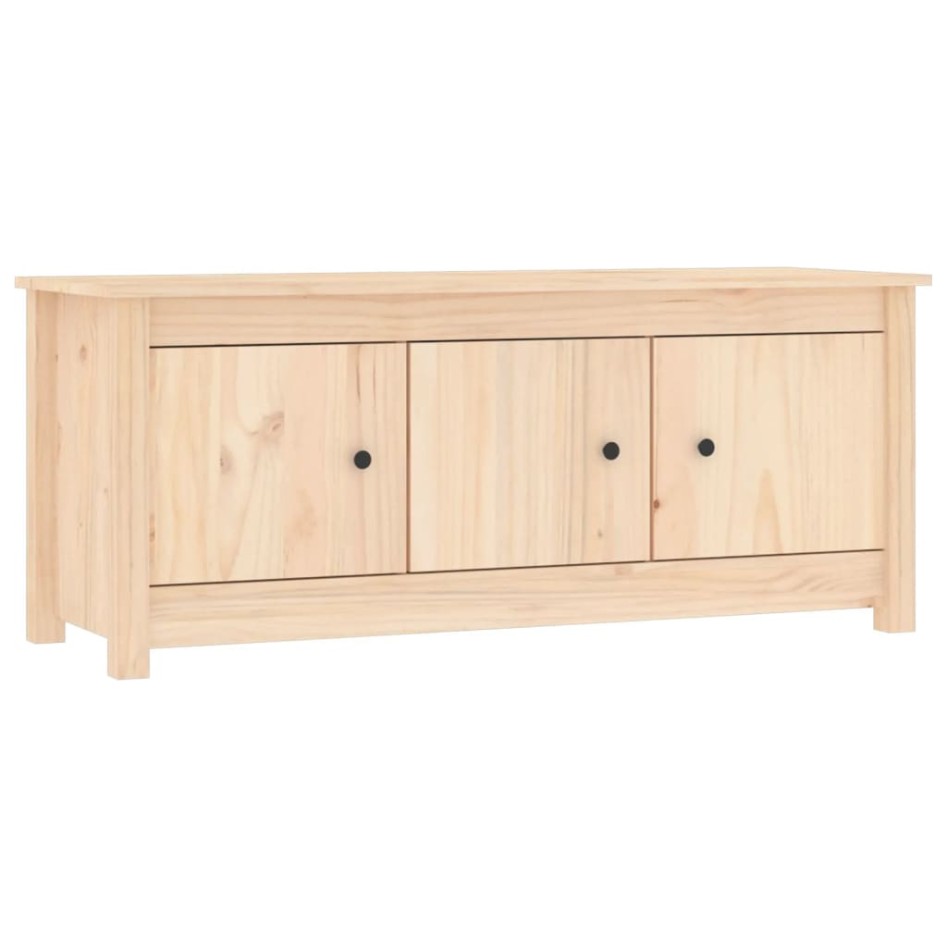 Mueble zapatero de madera maciza de pino 110x38x45,5