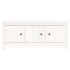 Mueble zapatero de madera maciza de pino blanco 110x38x45,5