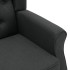 Sillón con reposapiés tela gris