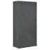 Armario de tela de 3 niveles gris 79x40x170