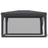 Carpa para fiestas 4 paredes de malla HDPE gris antracita 3x4