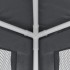 Carpa para fiestas 4 paredes de malla HDPE gris antracita 3x4
