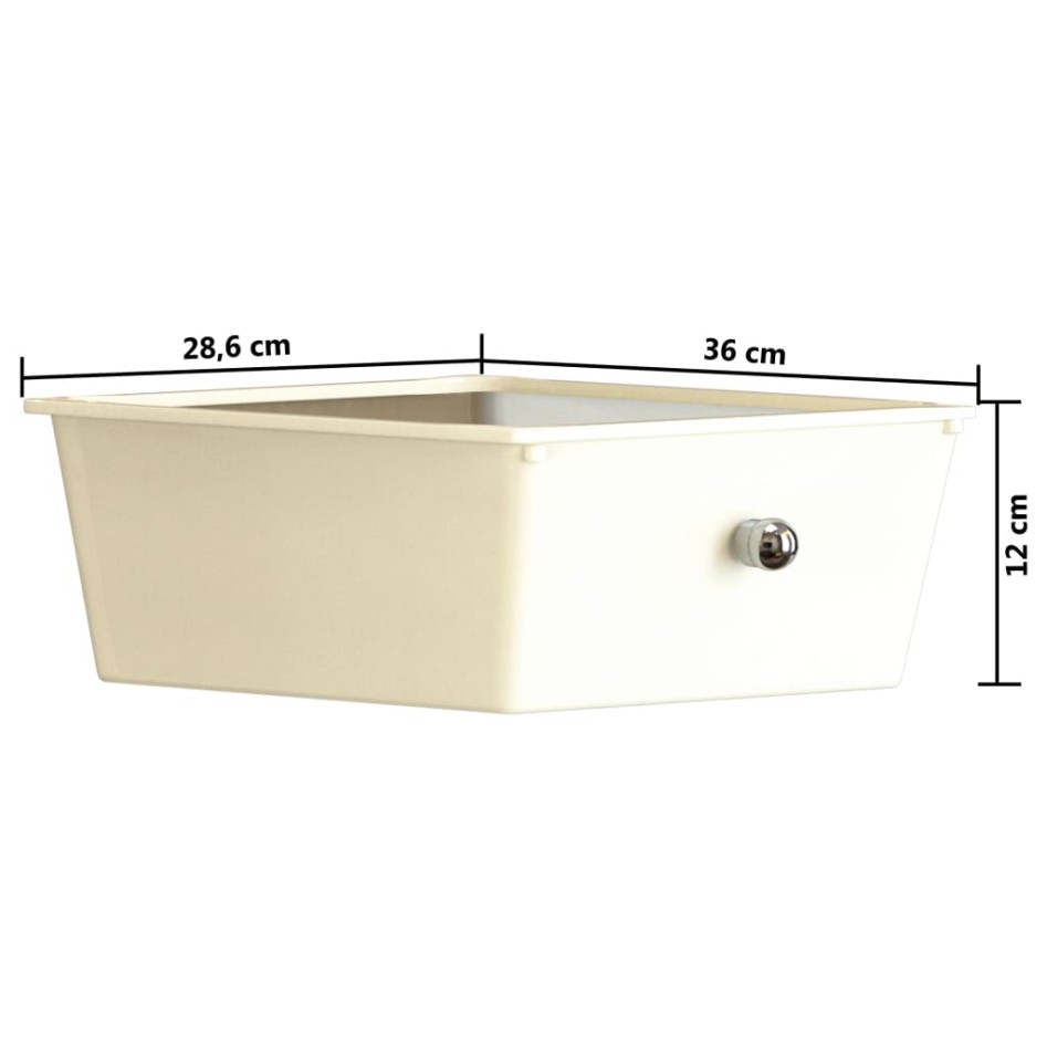 Carrito de almacenaje portátil  XXL 15 cajones plástico