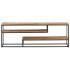 Mueble para TV de madera maciza de acacia 130x30x45