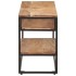 Mueble para TV de madera maciza de acacia 130x30x45