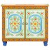 Aparador de madera maciza de mango pintado a mano 70x35x60