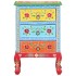 Mesita de noche pintada a mano madera maciza mango 40x30x60