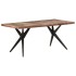 Mesa de comedor de madera maciza reciclada 180x90x76