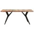 Mesa de comedor de madera maciza reciclada 180x90x76