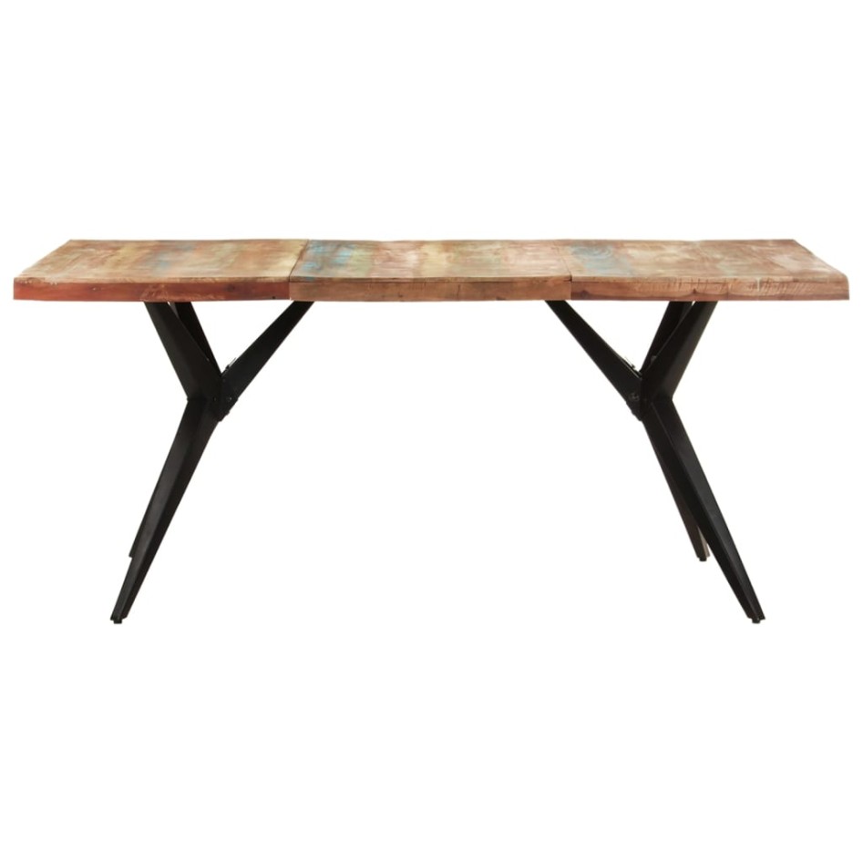 Mesa de comedor de madera maciza reciclada 180x90x76