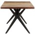 Mesa de comedor de madera maciza reciclada 180x90x76