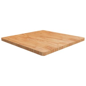 Tablero de mesa cuadrada madera roble marrón claro 90x90x4