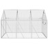 Pajarera de aluminio color plateado 1,79x3x1,85