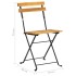 Set de comedor de jardín plegable 5 pzas madera maciza