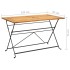 Set de comedor de jardín plegable 5 pzas madera maciza