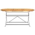 Comedor de jardín plegable 7 piezas de madera maciza de
