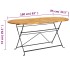 Comedor de jardín plegable 7 piezas de madera maciza de