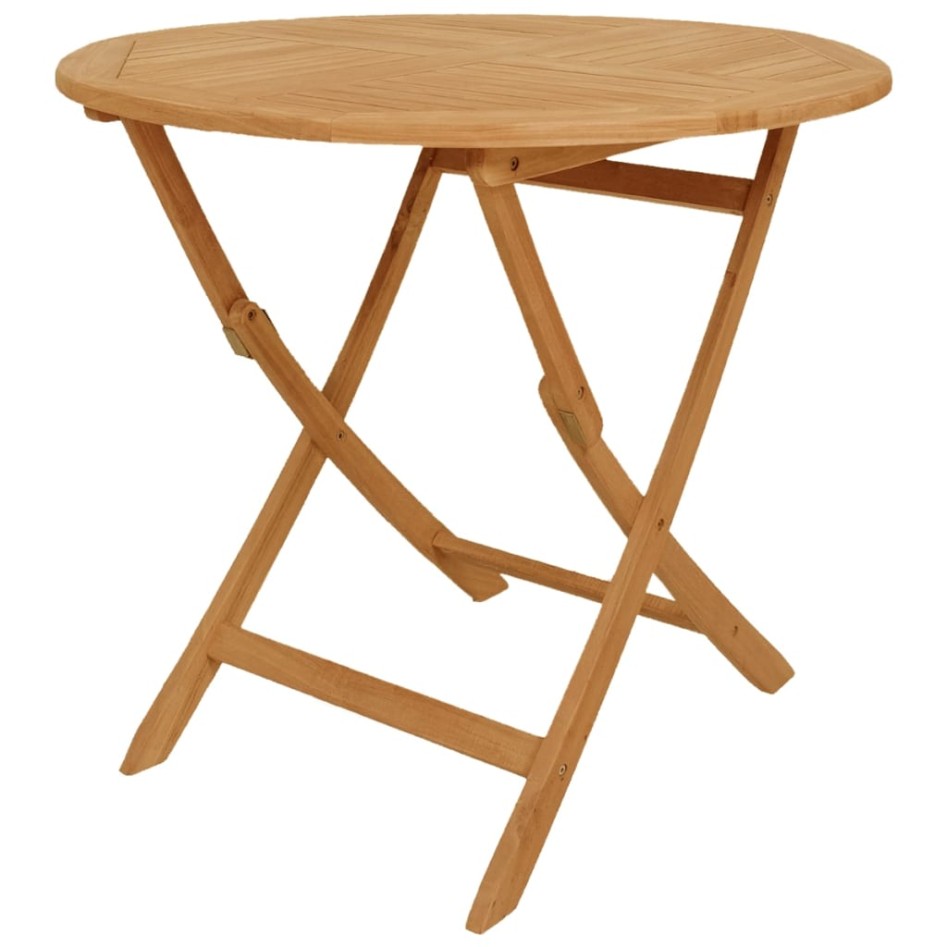 Conjunto de comedor de jardín 5 piezas madera maciza de