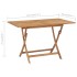 Conjunto de comedor de jardín 5 piezas madera maciza de
