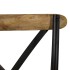 Sillas con respaldo cruzado 4 uds madera maciza de mango