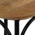 Sillas con respaldo cruzado 4 uds madera maciza de mango
