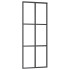 Puerta corredera con herrajes ESG vidrio y aluminio 76x205