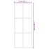 Puerta corredera con herrajes ESG vidrio y aluminio 76x205